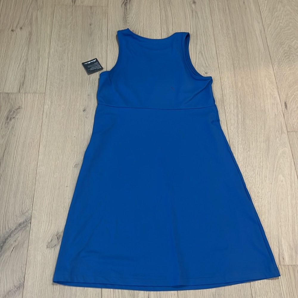 NWT new Eddie Bauer dress sleeveless empire waist stretch S, sun protection